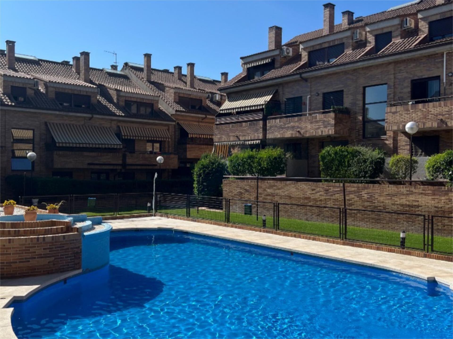Garden of Flat to rent in Sevilla la Nueva  with Heating, Parquet flooring and Swimming Pool