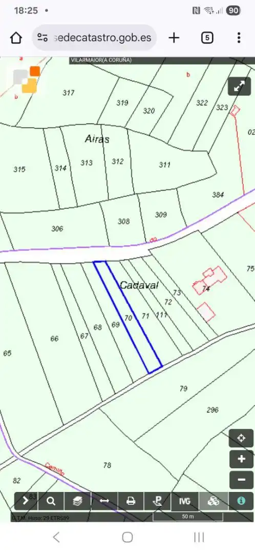 Terreno en venta en Vilarmaior