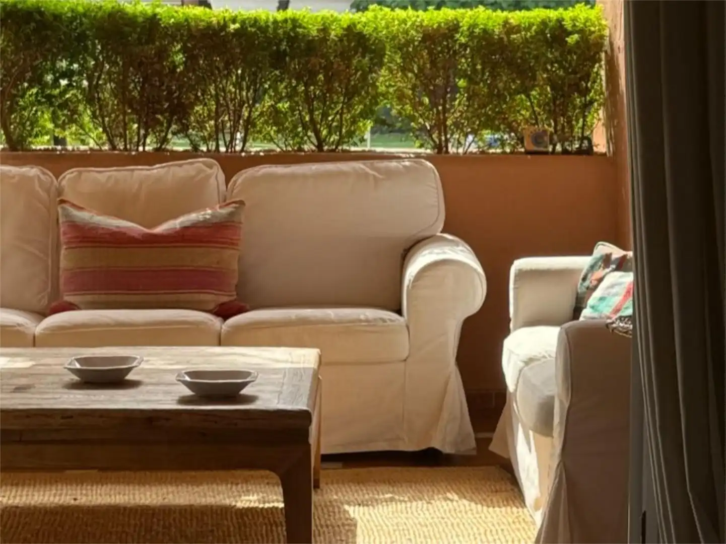 Jardín de Piso de alquiler en Estepona con Aire acondicionado, Calefacción y Terraza