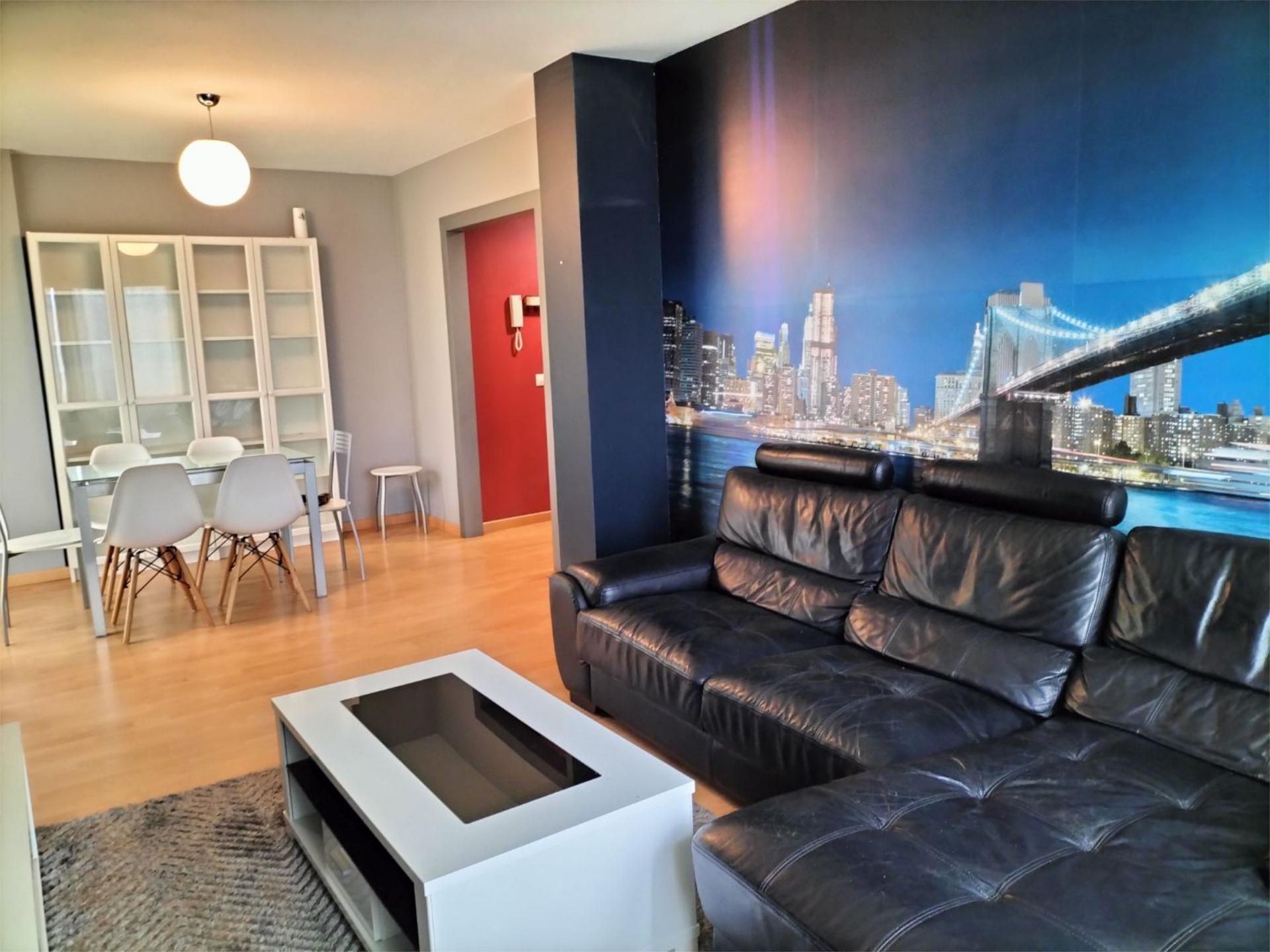 Living room of Flat to rent in Brión  with Heating, Parquet flooring and Storage room