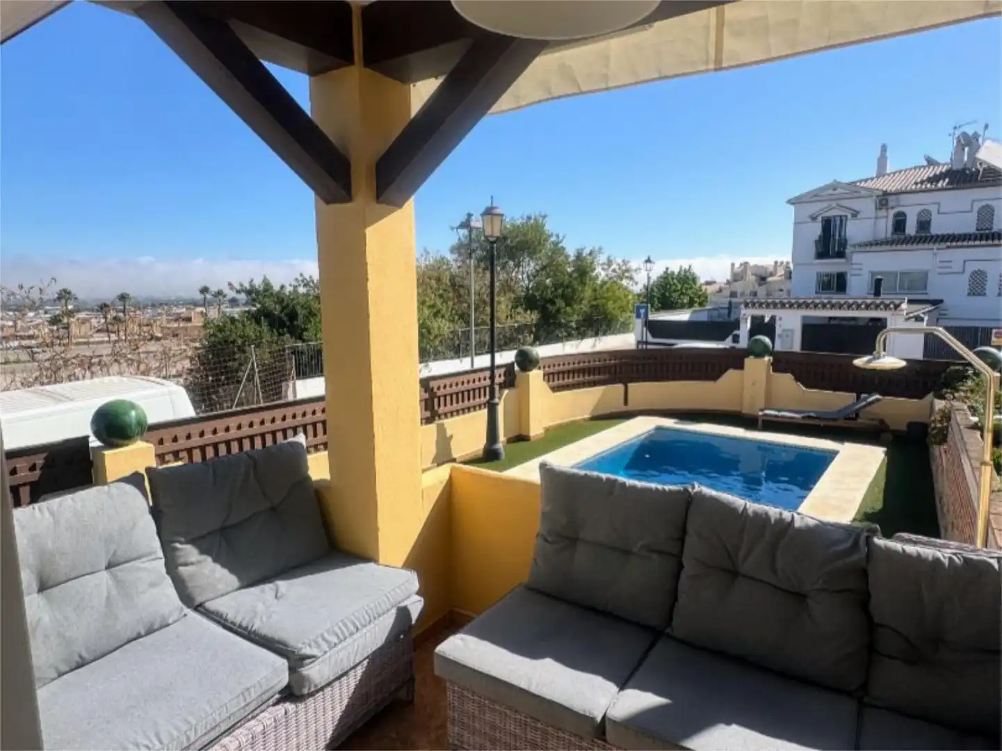 Wohnung zum Verkauf in Calle Andrés Segovia, 6, Capellanía - Retamar Terrasse von Wohnung zum Verkauf in Alhaurín de la Torre mit Klimaanlage, Heizung und Privatgarten