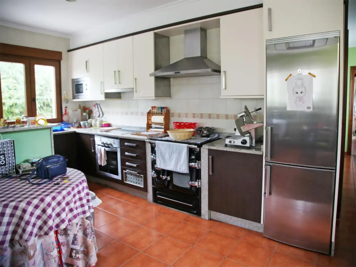 Küche von Country house zum Verkauf in Cariño mit Privatgarten und Möbliert
