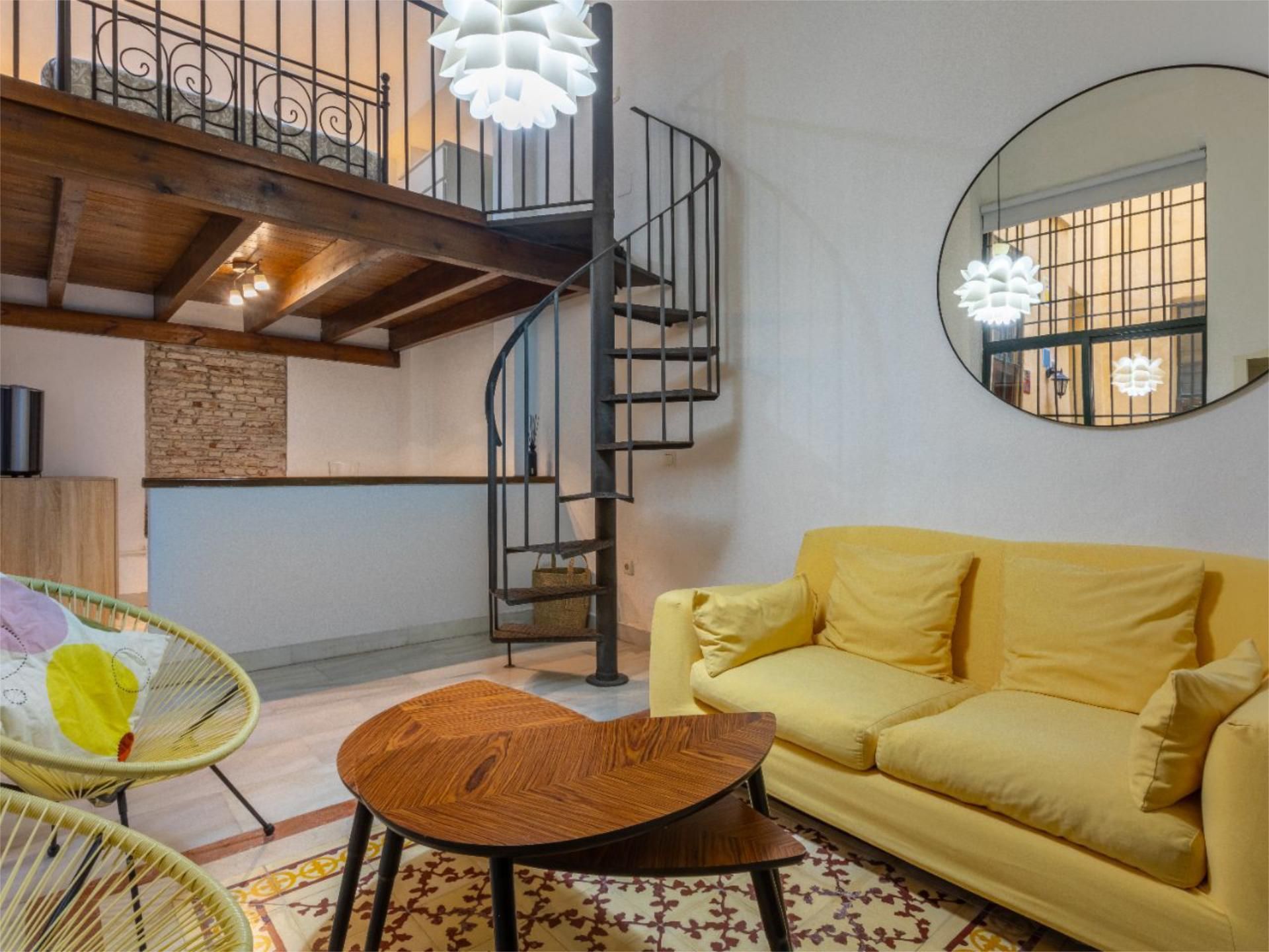 Living room of Flat to rent in Málaga Capital  with Air Conditioner