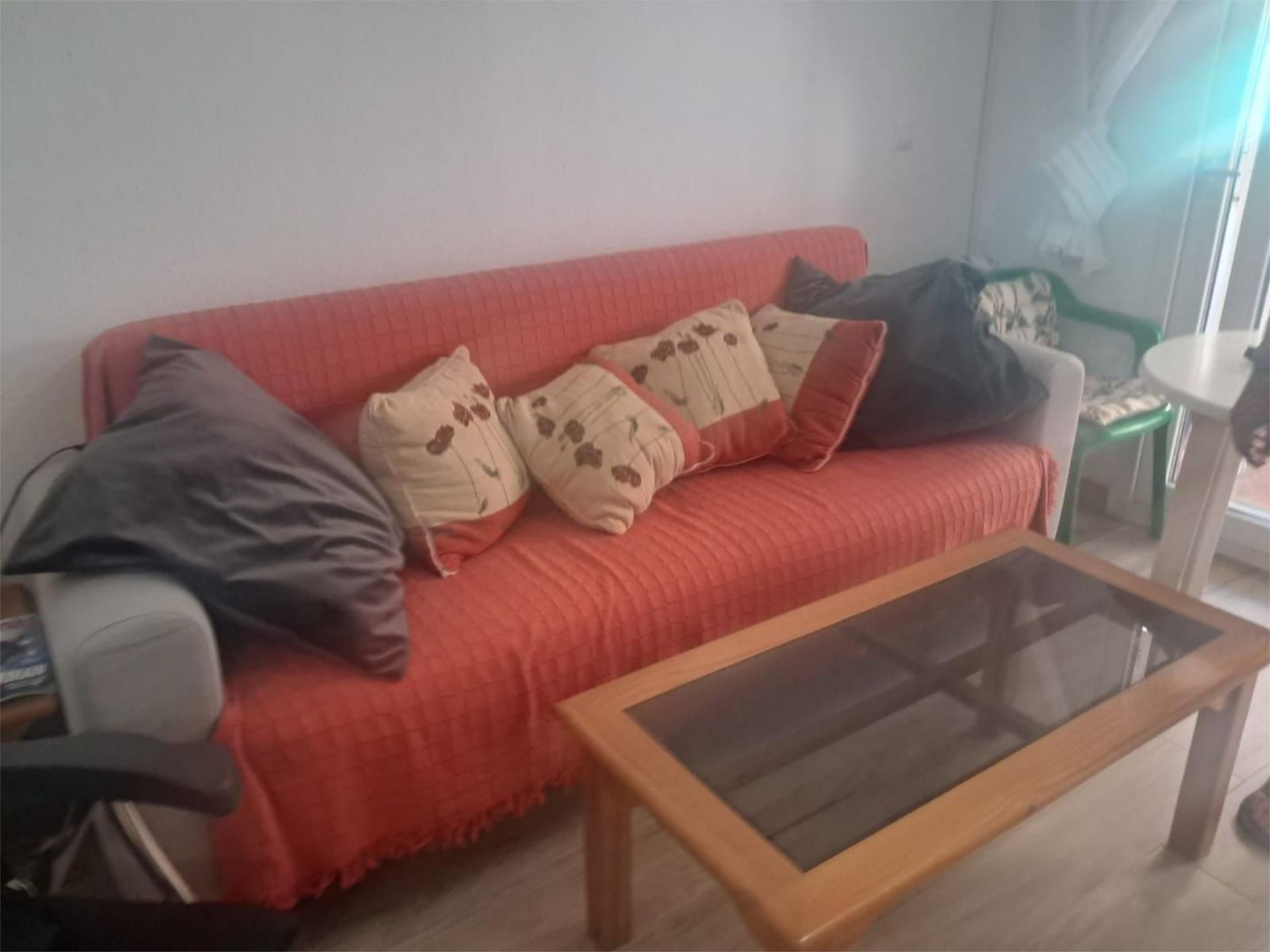 Sala d'estar de Pis de lloguer en San Javier amb Aire condicionat, Calefacció i Moblat