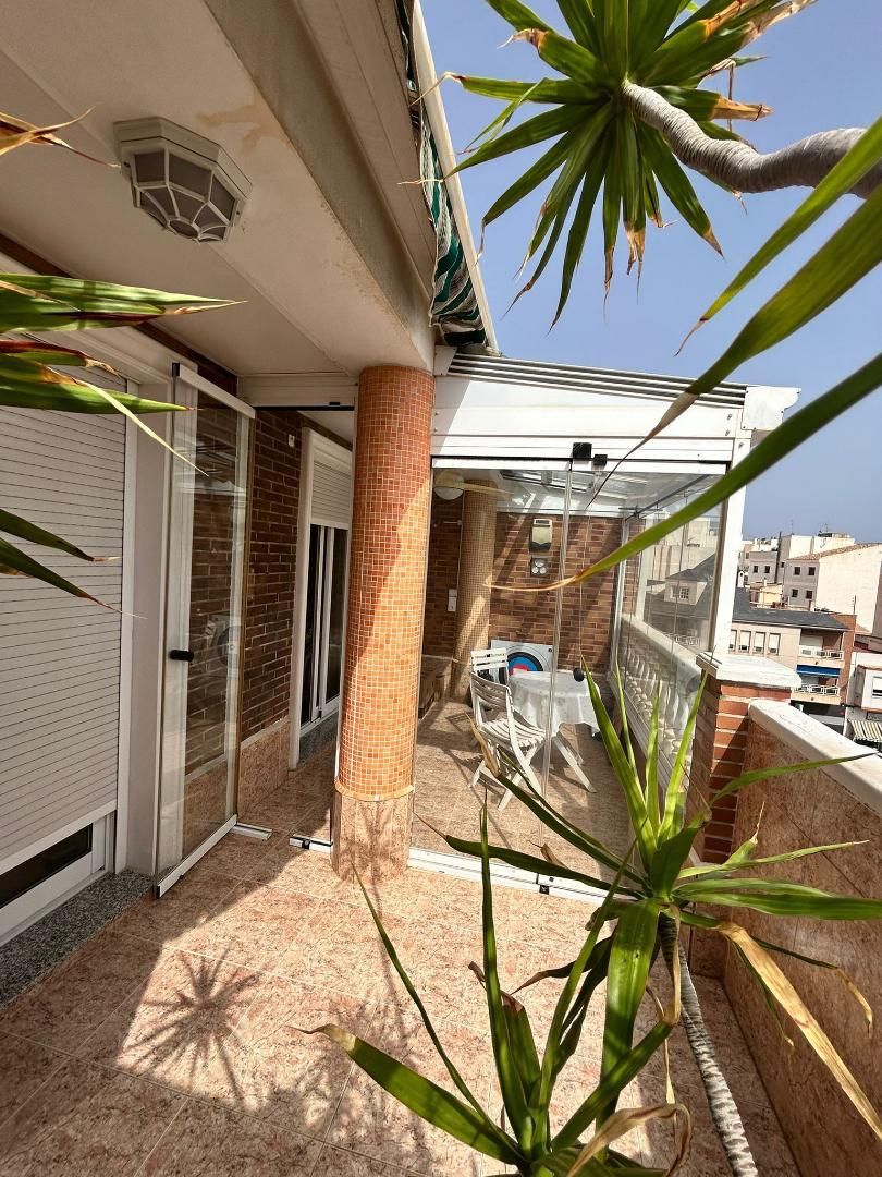 Terrace of Flat for sale in Torrevieja  with Air Conditioner, Parquet flooring and Terrace