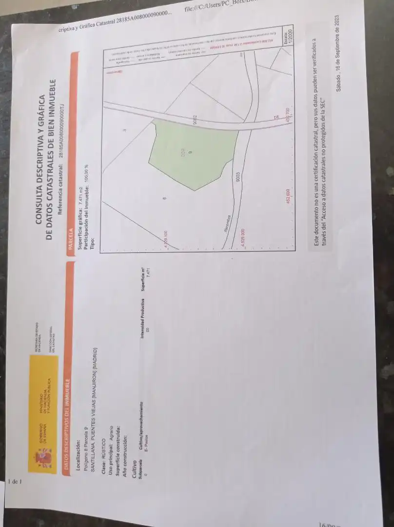 Finca rústica en venta en Diseminado Presa el Villar, 1a, Puentes Viejas Finca rústica en venta en Puentes Viejas