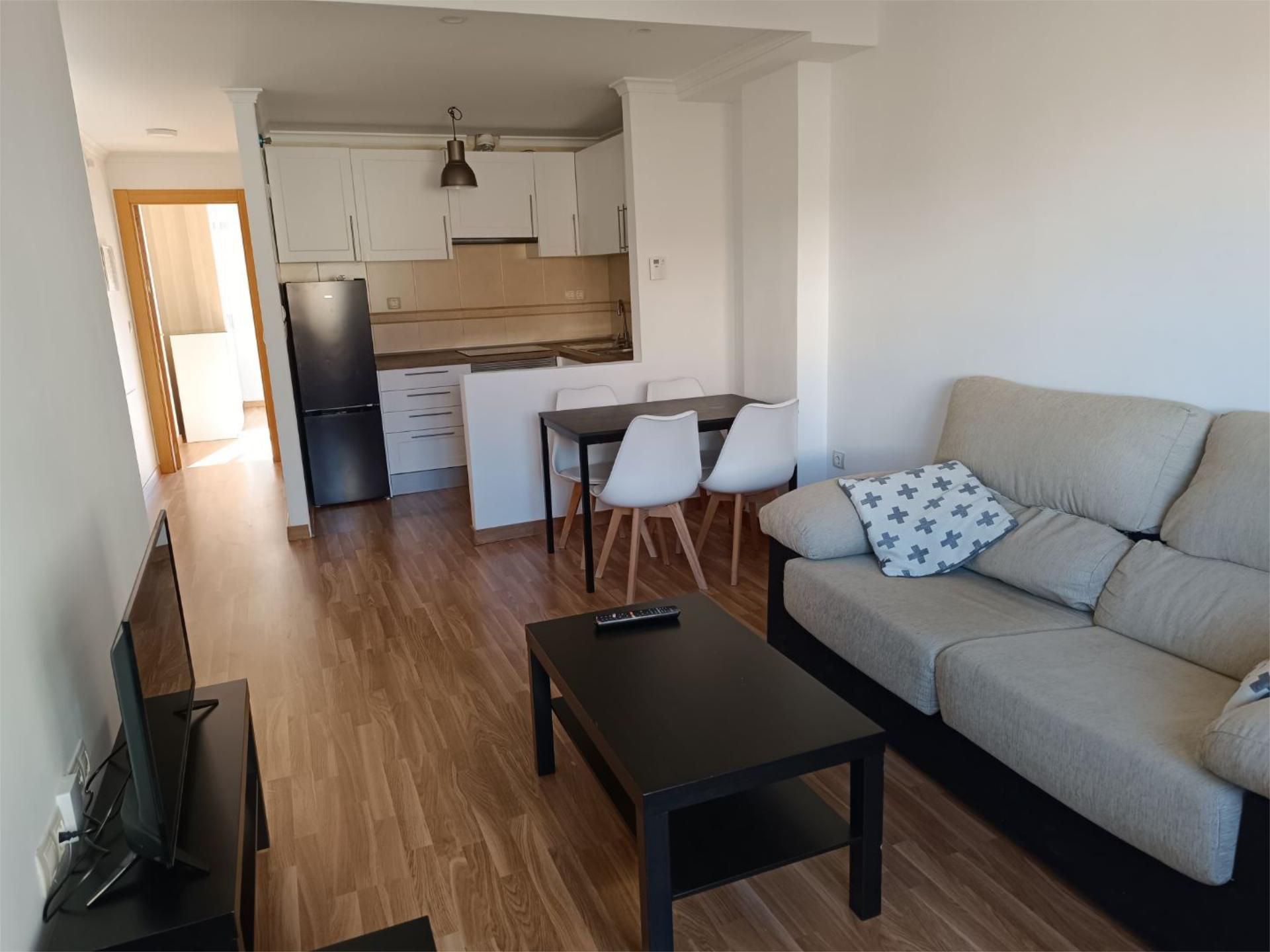 Sala d'estar de Pis de lloguer en  Albacete Capital amb Calefacció, Parquet i Terrassa