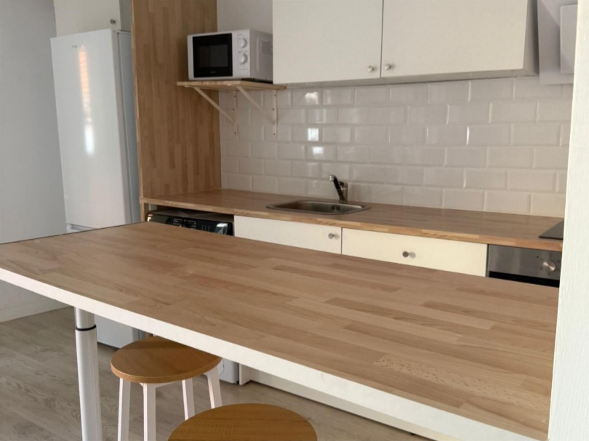 Küche von Wohnung miete in Roquetes mit Klimaanlage, Heizung und Terrasse