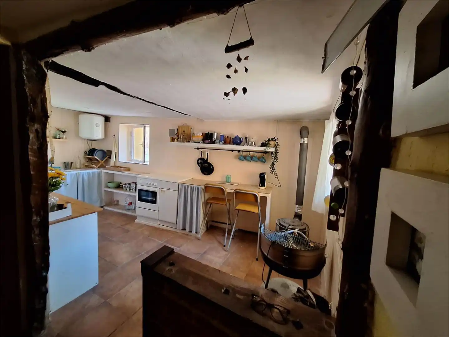 Cocina de Casa adosada en venta en Santa María de Huerta