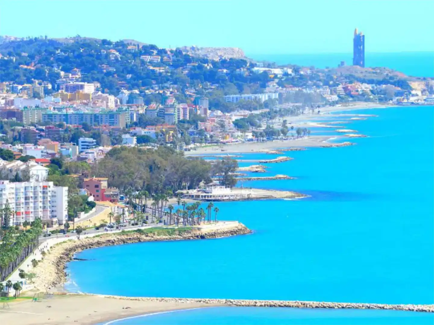 Vista exterior de Piso en venta en Málaga con Aire acondicionado, Calefacción y Jardín privado