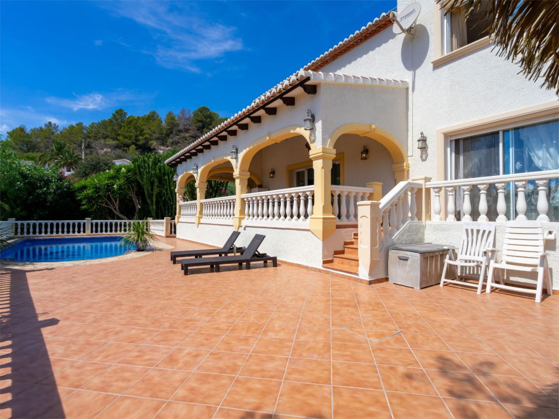 Terrassa de Casa o xalet en venda en Benissa amb Aire condicionat, Terrassa i Piscina