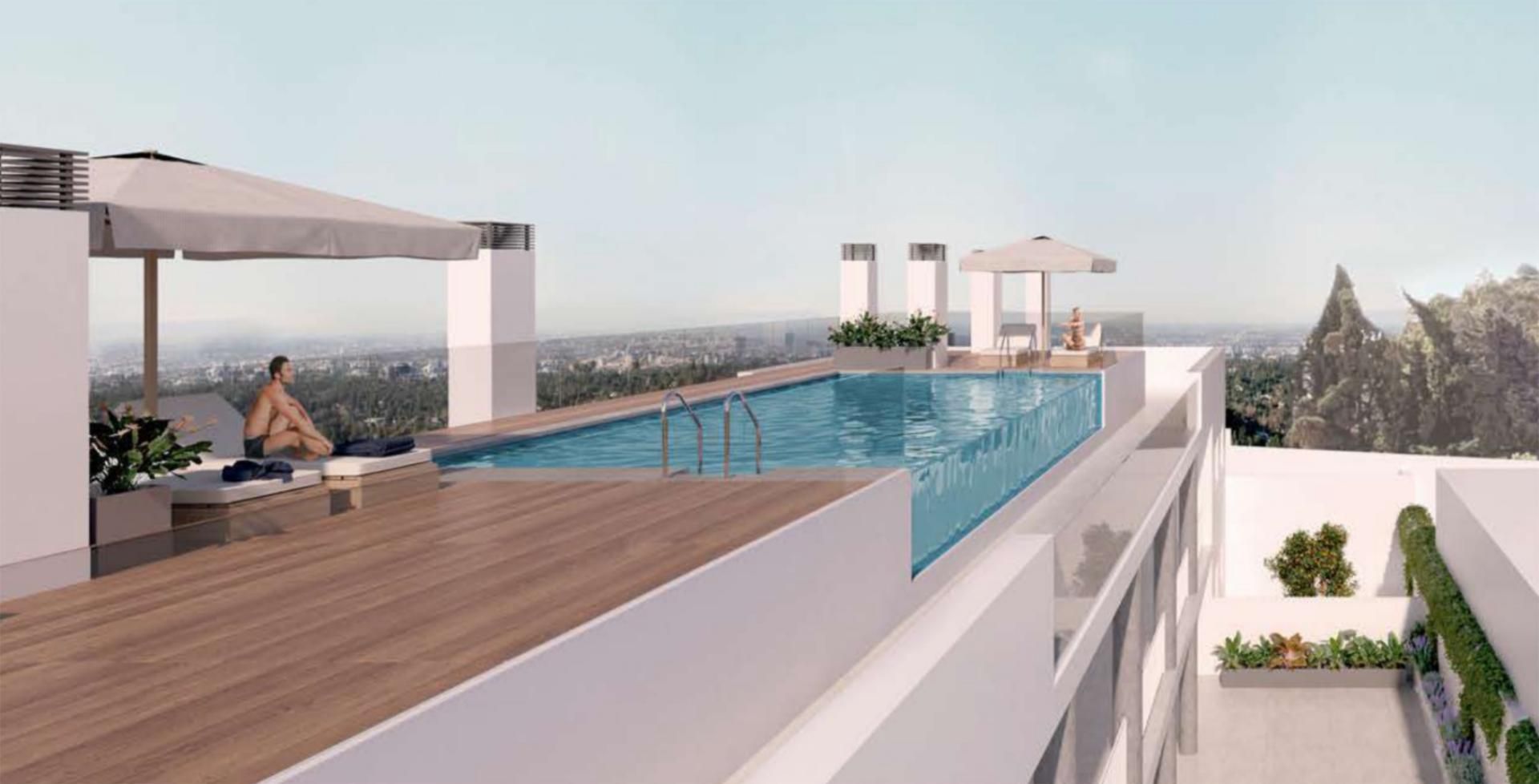Piscina de Pis de lloguer en Málaga Capital amb Parquet, Terrassa i Traster