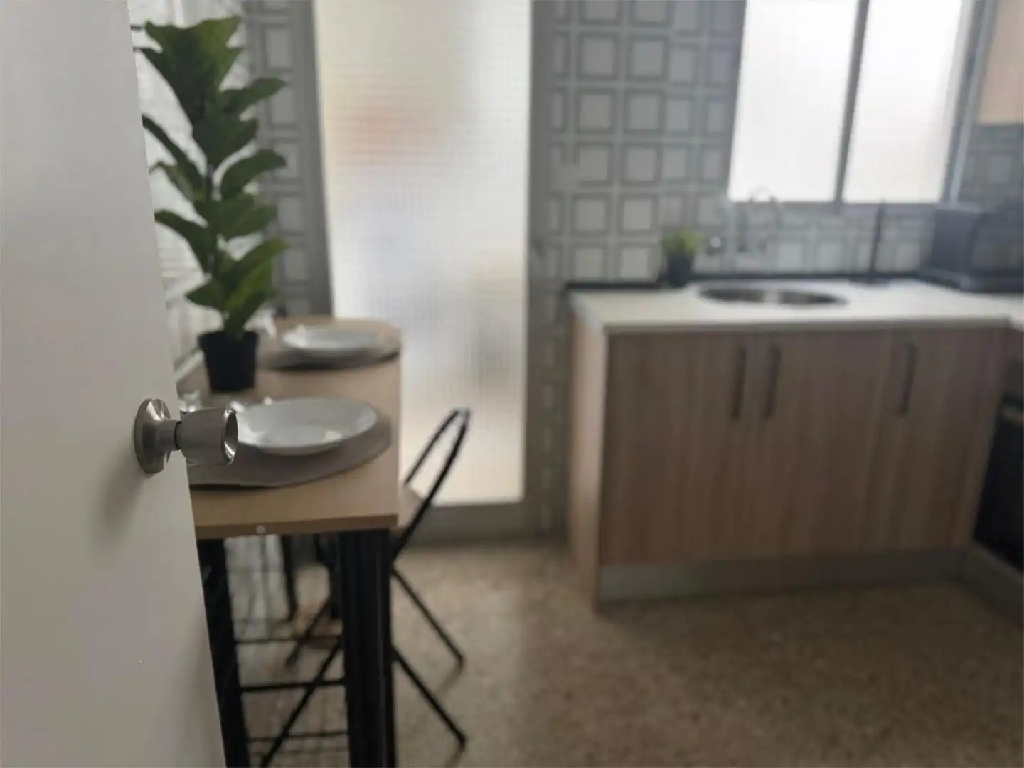 Room in Carrer Magistrat Català, 10, Centro Histórico Kitchen of Flat for share in Gandia with Terrace, Furnished and Balcony