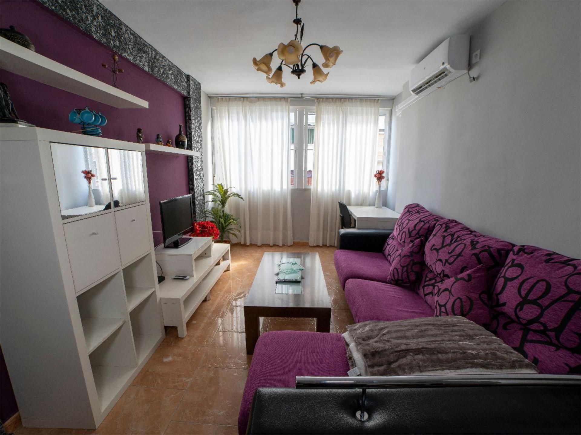 Sala d'estar de Pis de lloguer en Málaga Capital amb Aire condicionat