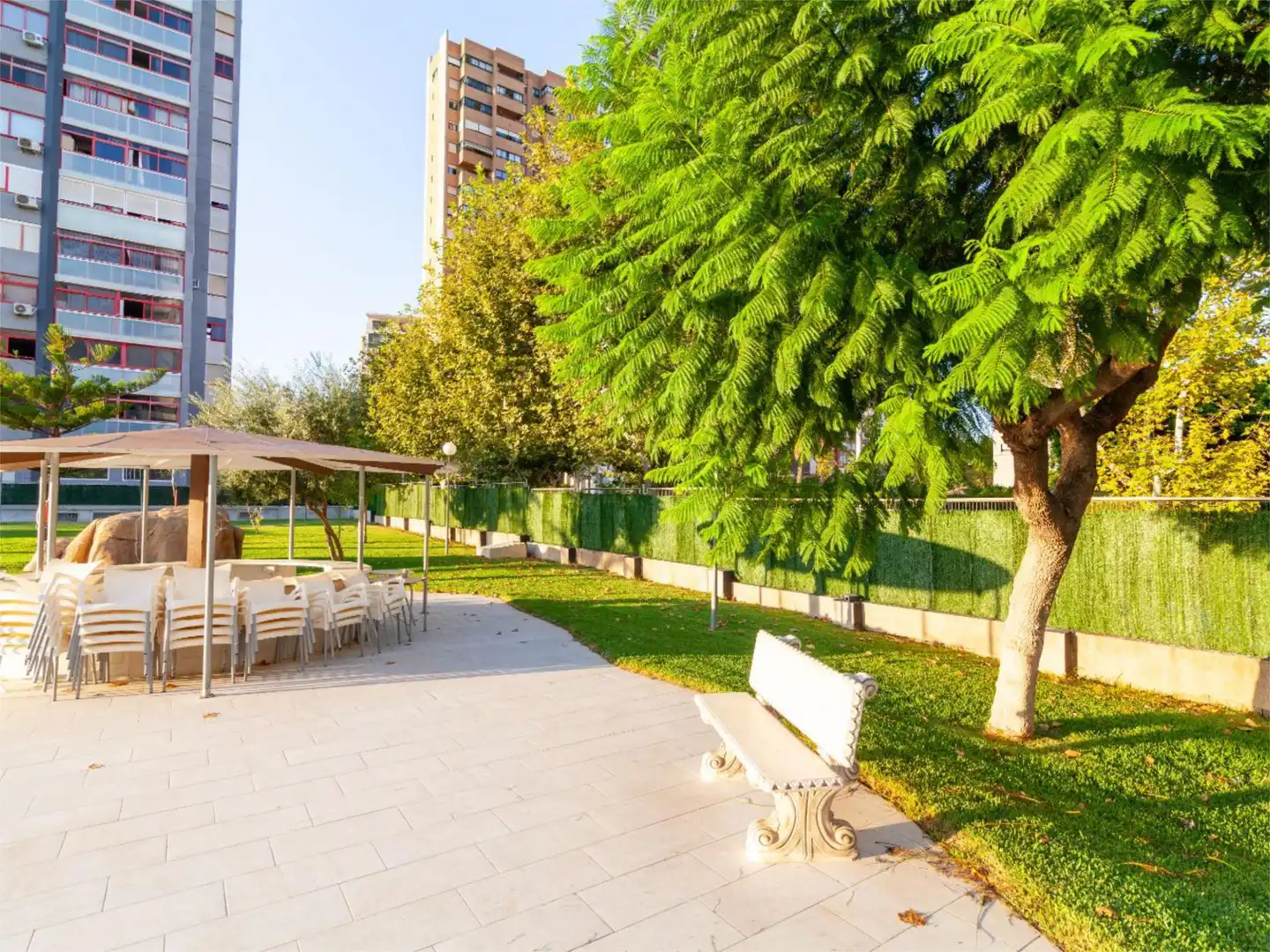 Apartments for rent in Calle Irlanda, 2, Juzgados - Plaza de Toros Garden of Apartments for rent in Benidorm with Air Conditioner, Private garden and Swimming Pool