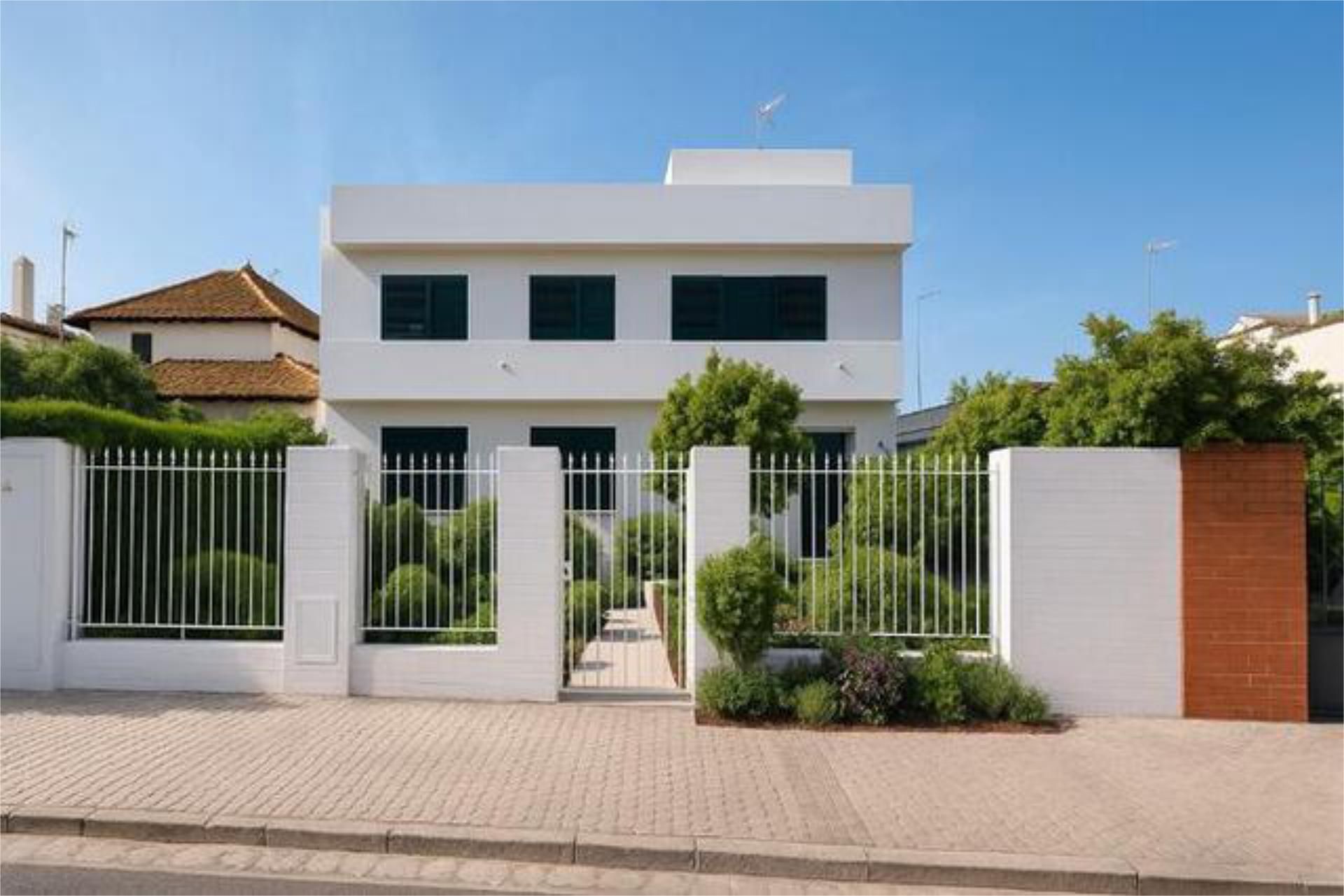 Vista exterior de Pis de lloguer en  Sevilla Capital amb Calefacció, Jardí privat i Terrassa
