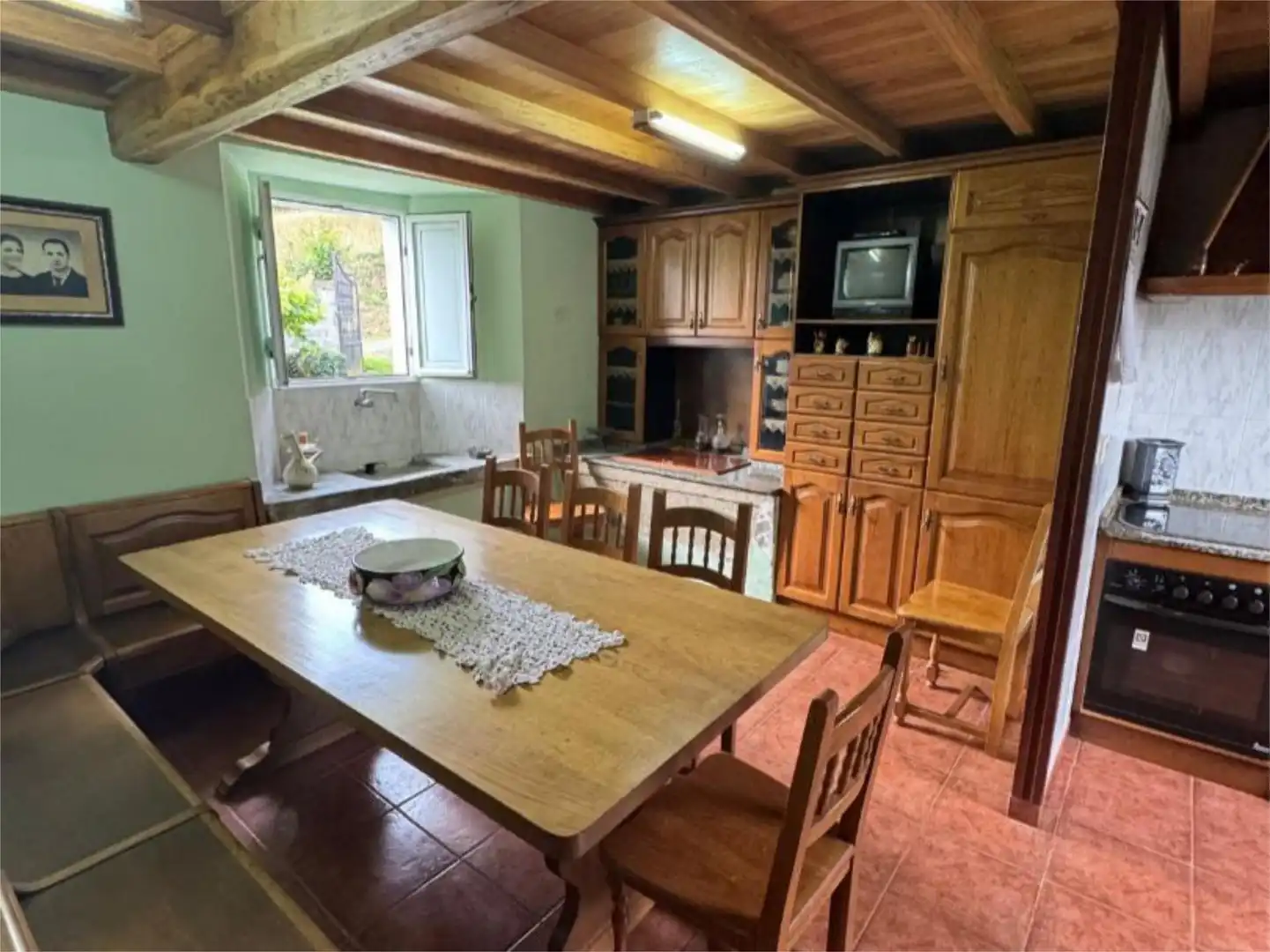 Piso en venta en Aldea Marqués Figueroa, 6, San Sadurniño Cocina de Piso en venta en San Sadurniño con Jardín privado y Amueblado