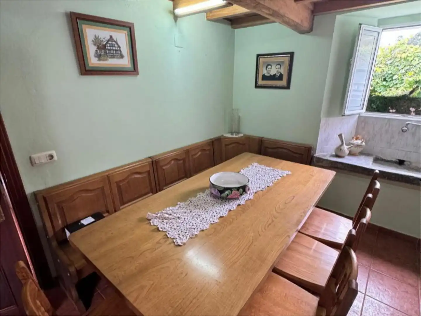 Piso en venta en Aldea Marqués Figueroa, 6, San Sadurniño Comedor de Piso en venta en San Sadurniño con Jardín privado y Amueblado