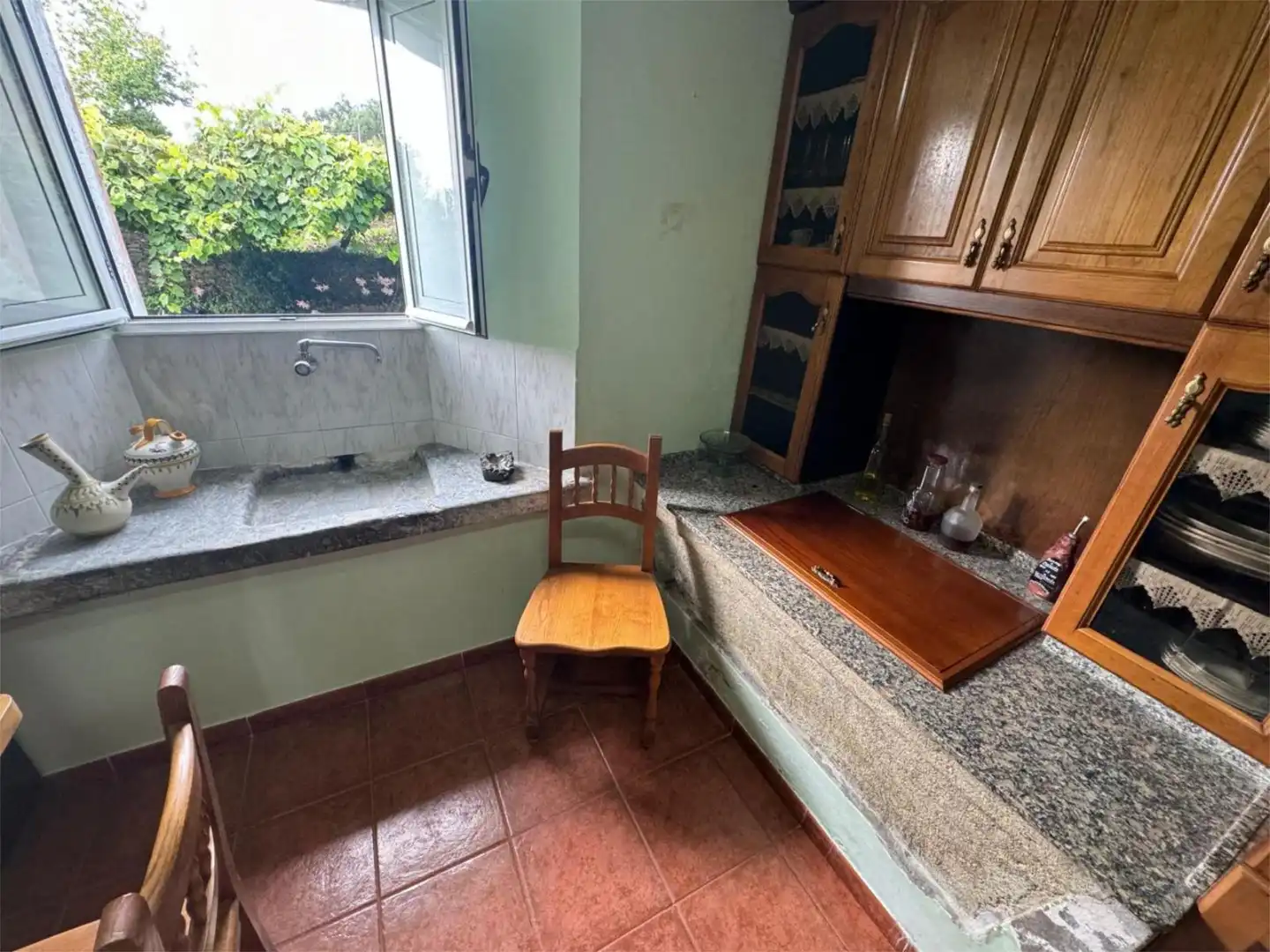Piso en venta en Aldea Marqués Figueroa, 6, San Sadurniño Cocina de Piso en venta en San Sadurniño con Jardín privado y Amueblado