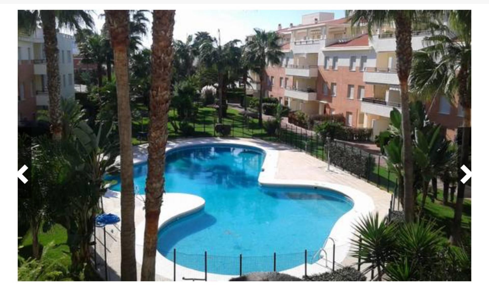 Swimming pool of Flat to rent in Rota  with Air Conditioner, Heating and Private garden