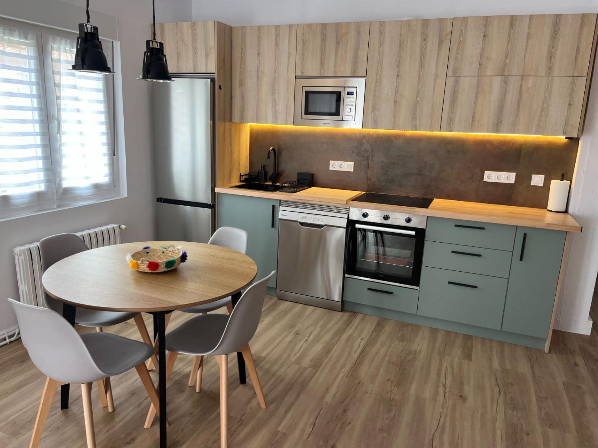 Kitchen of Flat to rent in Oviedo   with Heating, Parquet flooring and Terrace