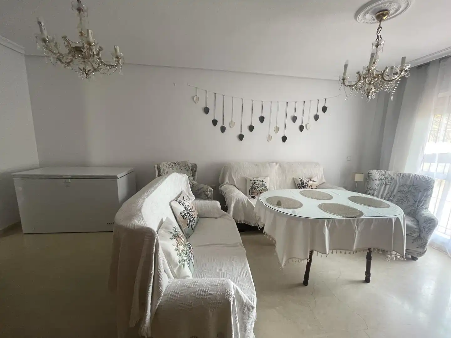 Living room of Flat for share in Badajoz  with Air Conditioner, Heating and Terrace