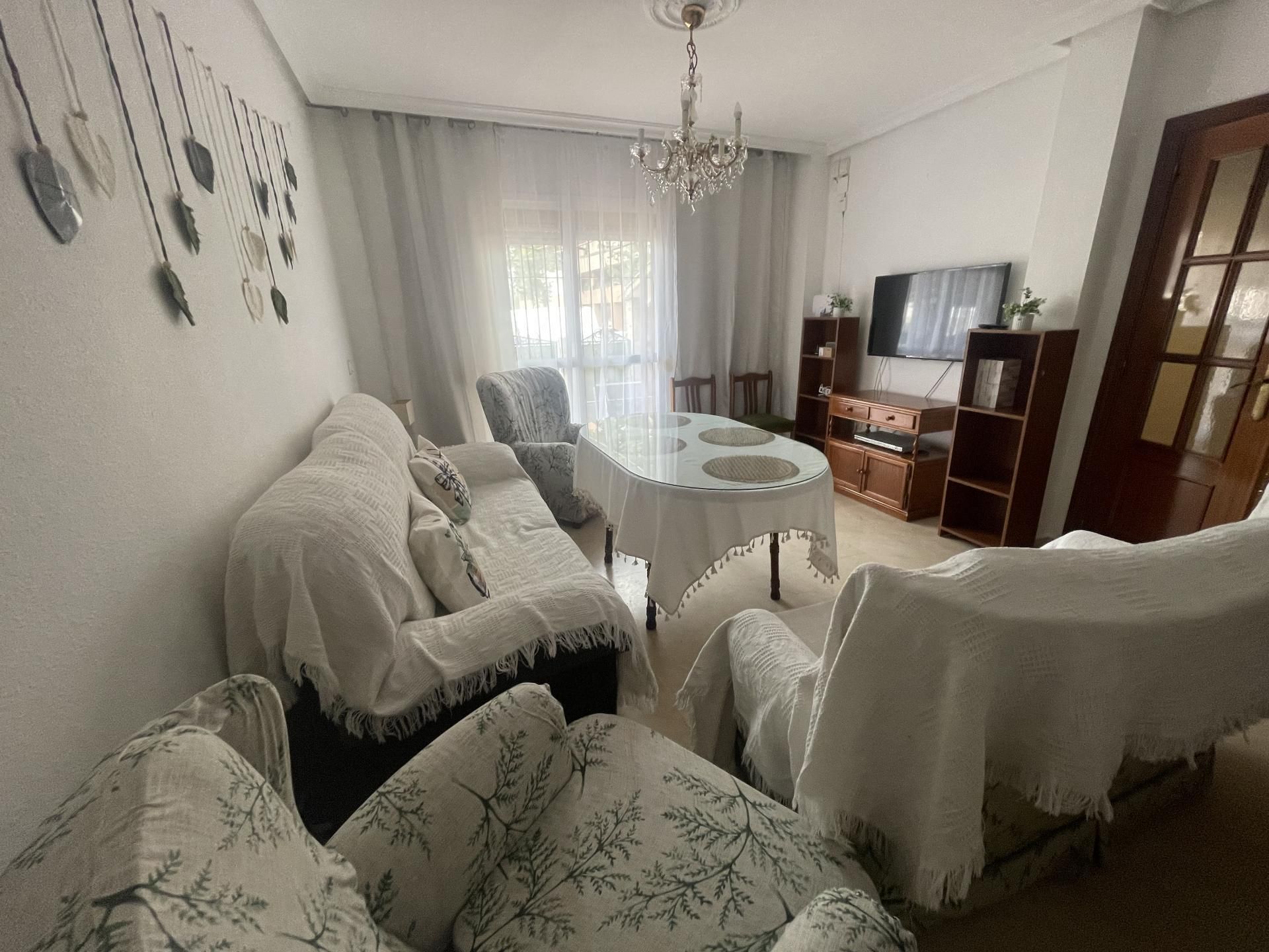 Living room of Flat to share in Badajoz Capital  with Air Conditioner, Heating and Terrace