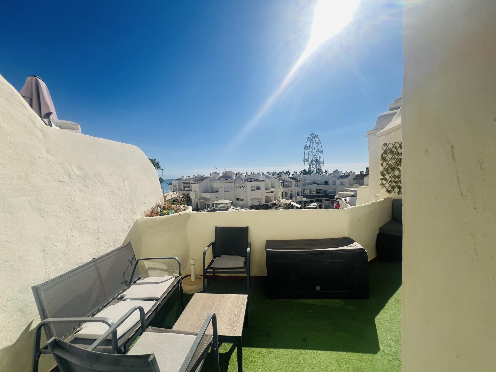 Terrace of Flat for sale in Benalmádena  with Air Conditioner, Terrace and Balcony