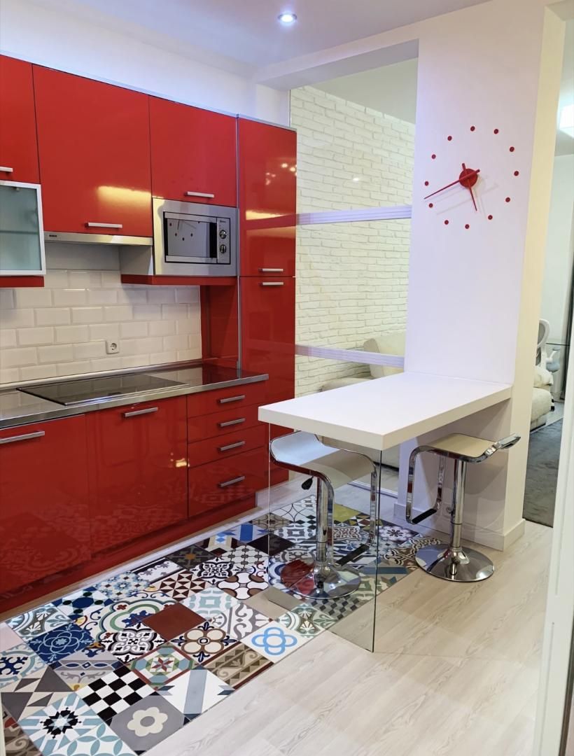 Kitchen of Study to rent in  Madrid Capital  with Air Conditioner, Parquet flooring and Furnished