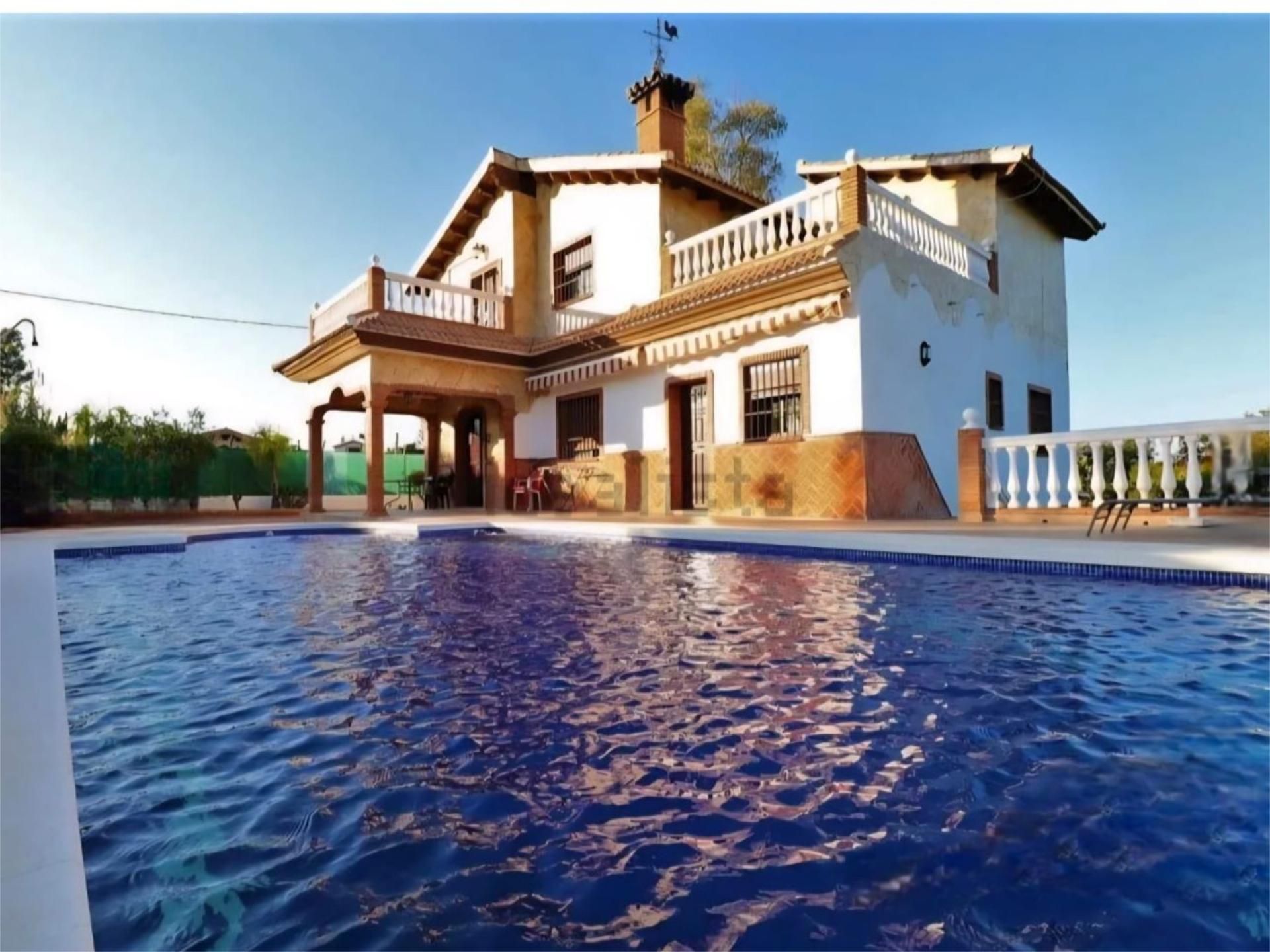 Swimming pool of House or chalet to rent in Alhaurín El Grande  with Air Conditioner, Private garden and Terrace