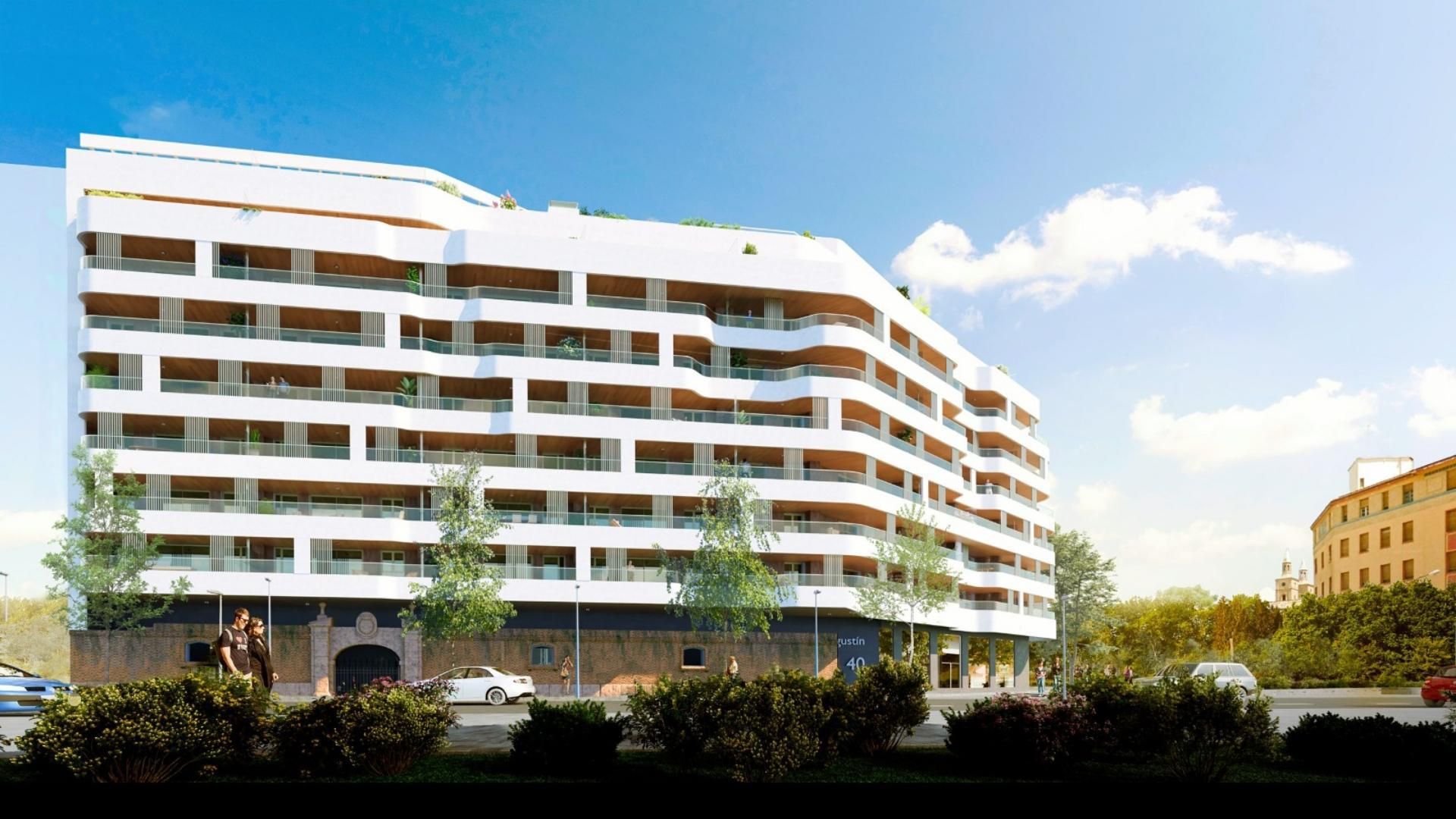 Vista exterior de Pis de lloguer en  Zaragoza Capital amb Terrassa, Traster i Piscina
