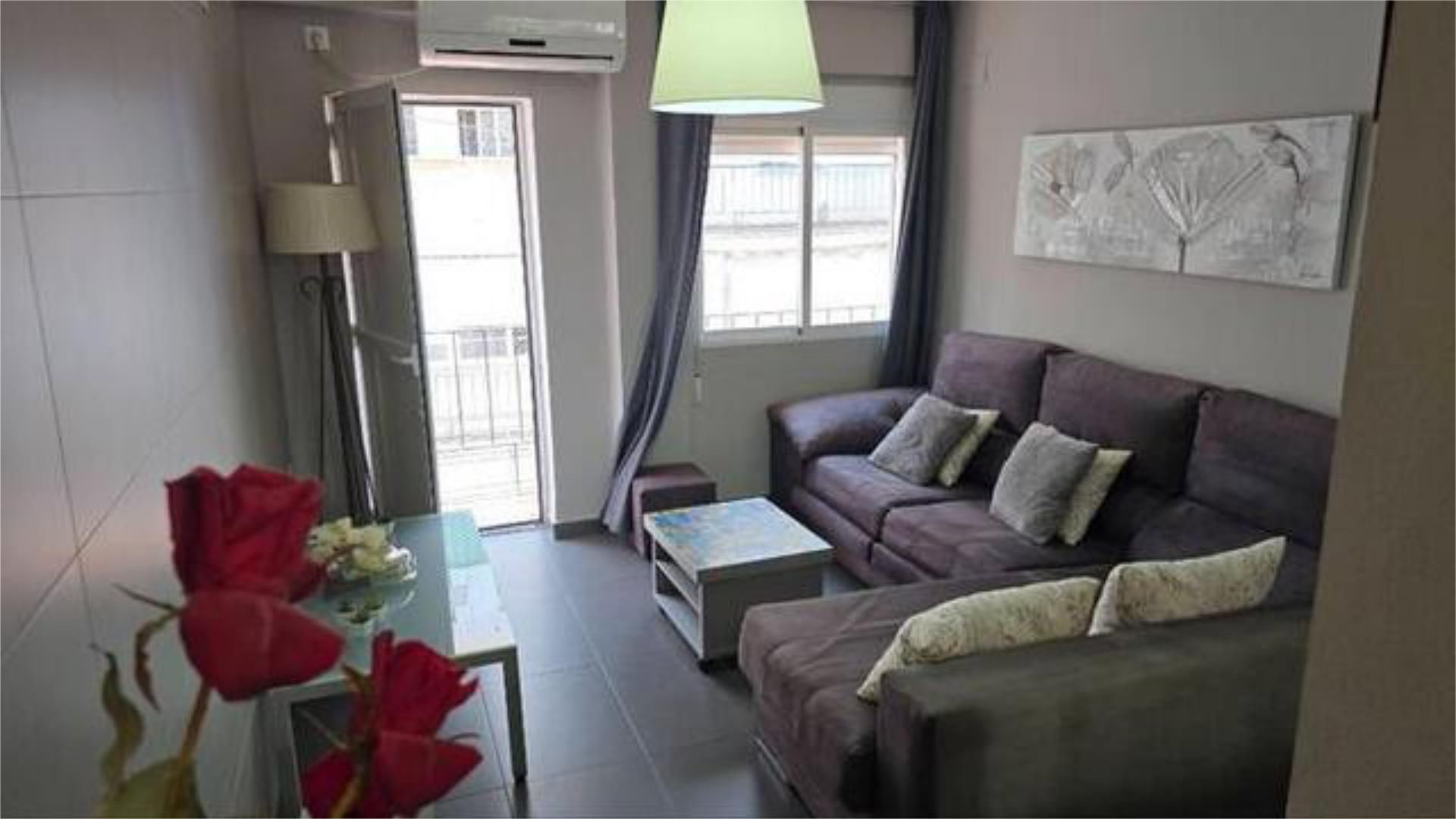 Sala d'estar de Apartament de lloguer en Mérida amb Terrassa, Traster i Moblat