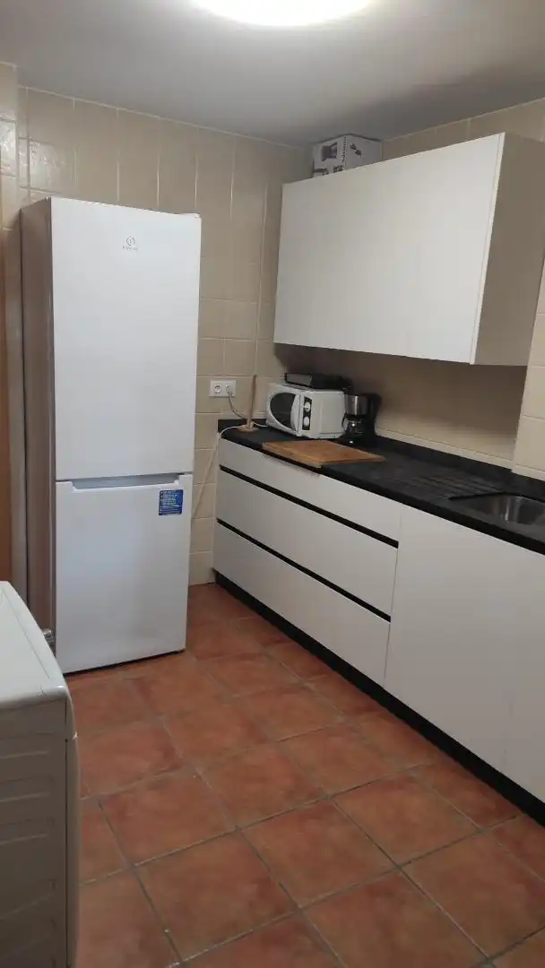 Cuina de Apartament de lloguer en Vera amb Aire condicionat, Calefacció i Jardí privat