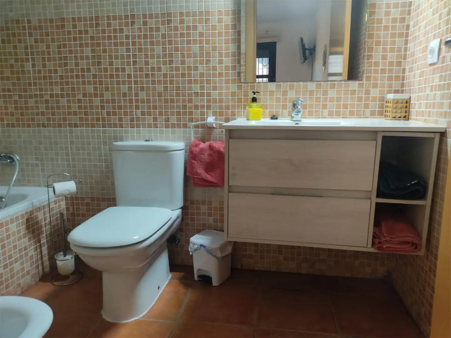 Bany de Apartament de lloguer en Vera amb Aire condicionat, Calefacció i Jardí privat