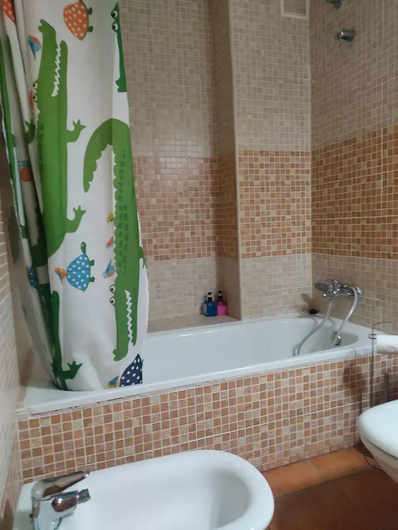 Bany de Apartament de lloguer en Vera amb Aire condicionat, Calefacció i Jardí privat