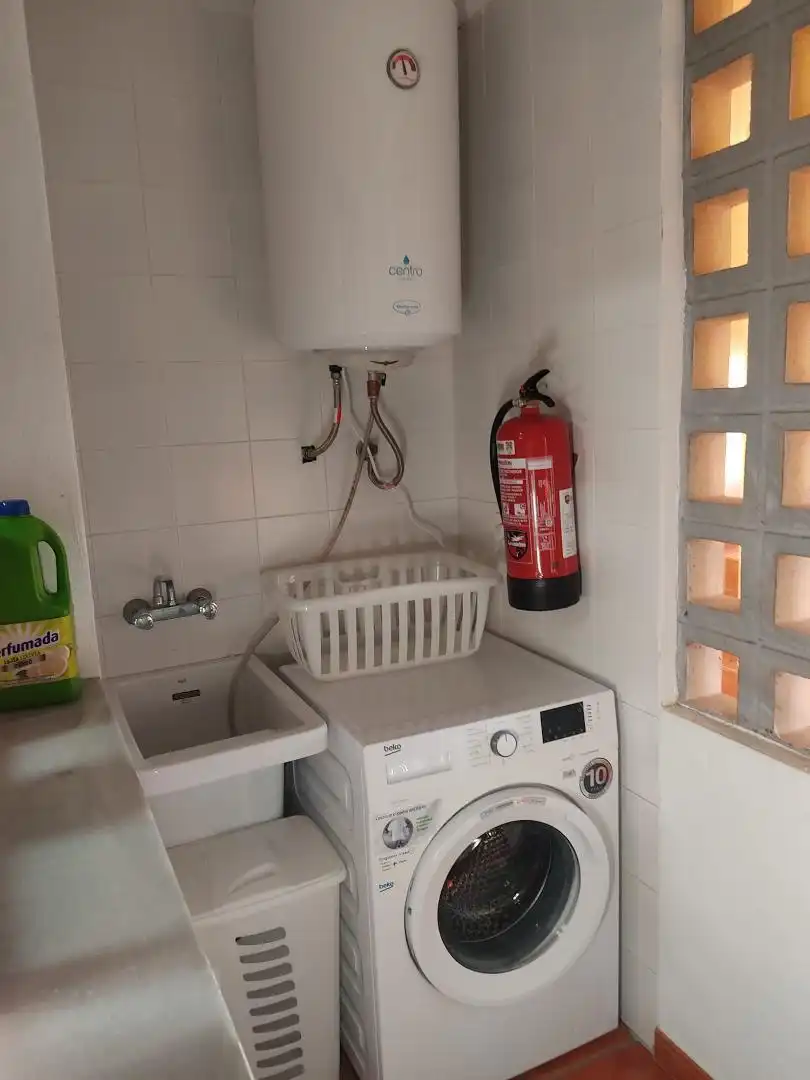 Bany de Apartament de lloguer en Vera amb Aire condicionat, Calefacció i Jardí privat