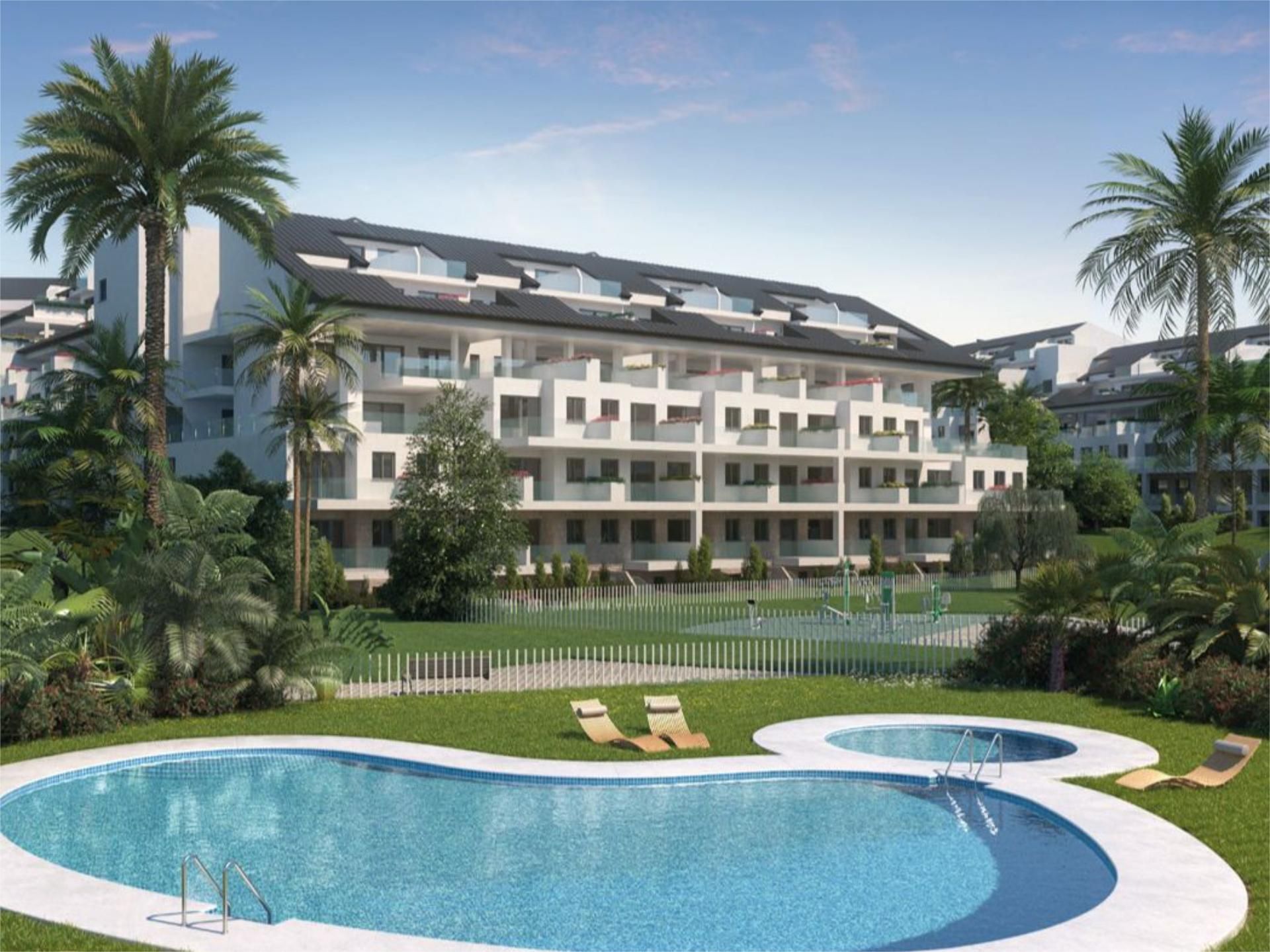 Exterior view of Flat for sale in Fuengirola  with Air Conditioner, Terrace and Swimming Pool