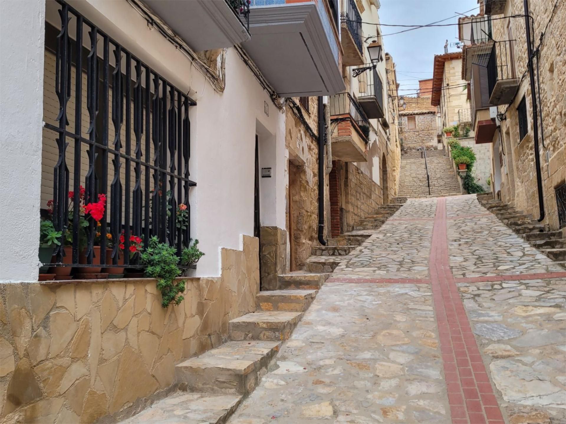 Exterior view of Single-family semi-detached for sale in Valdeltormo  with Terrace and Balcony