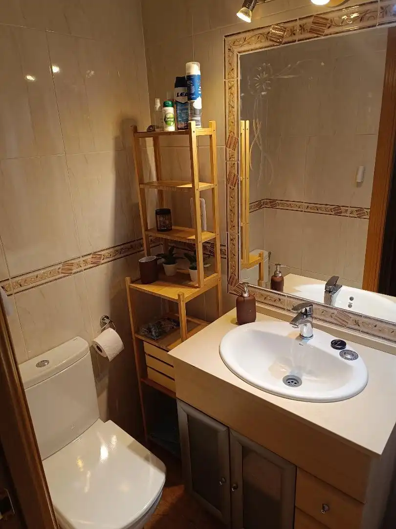 Room in Calle del Pinzón, Vista Alegre Bathroom of Flat for share in Madrid with Air Conditioner, Heating and Terrace