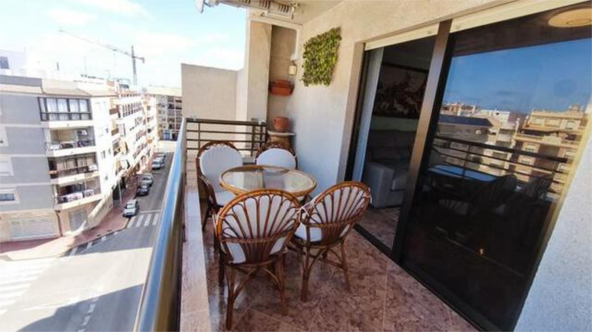 Balcony of Flat for sale in Guardamar del Segura  with Private garden, Terrace and Furnished