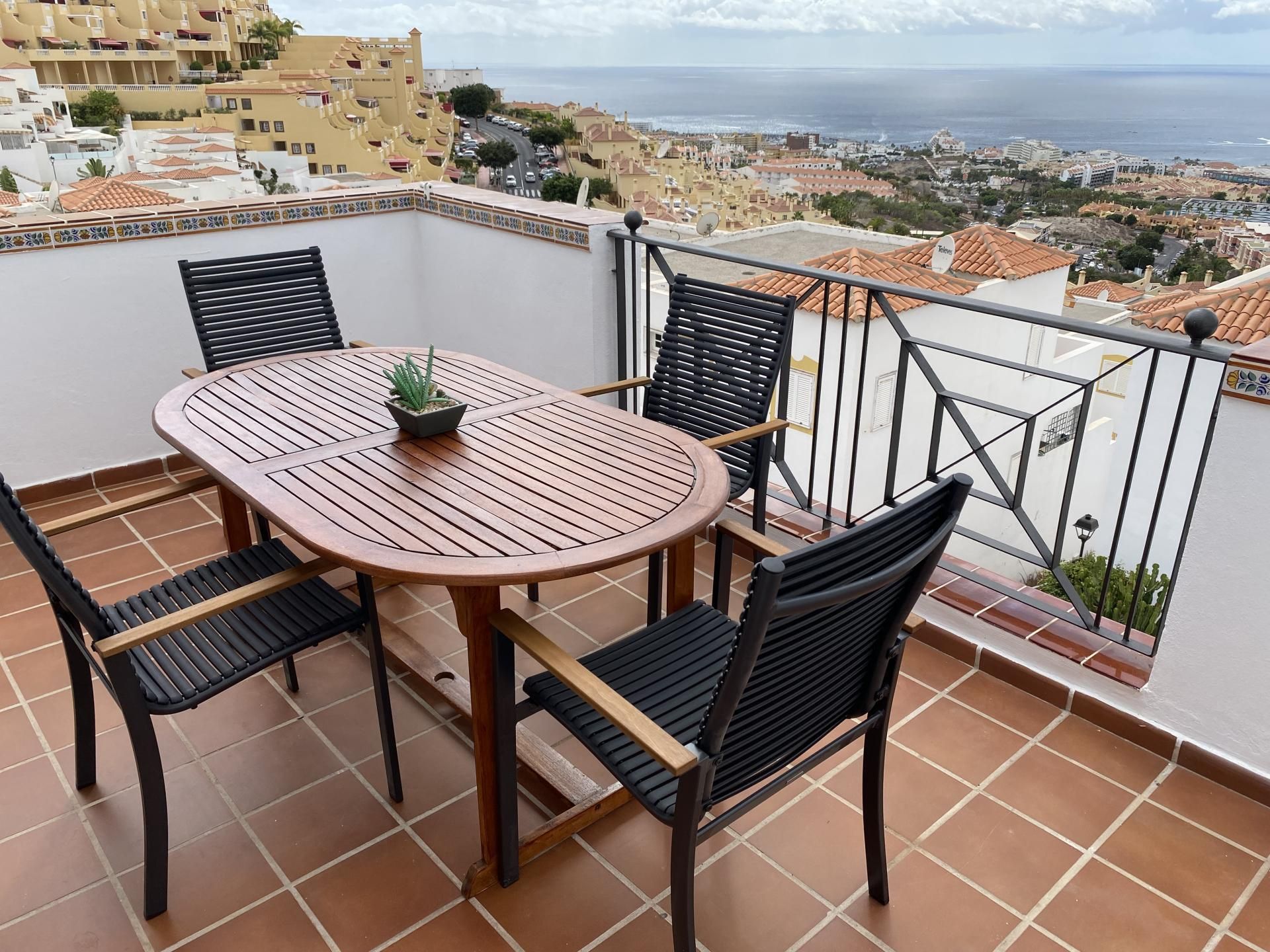 Terraza de Apartamento de alquiler en Adeje con Terraza, Piscina y Amueblado