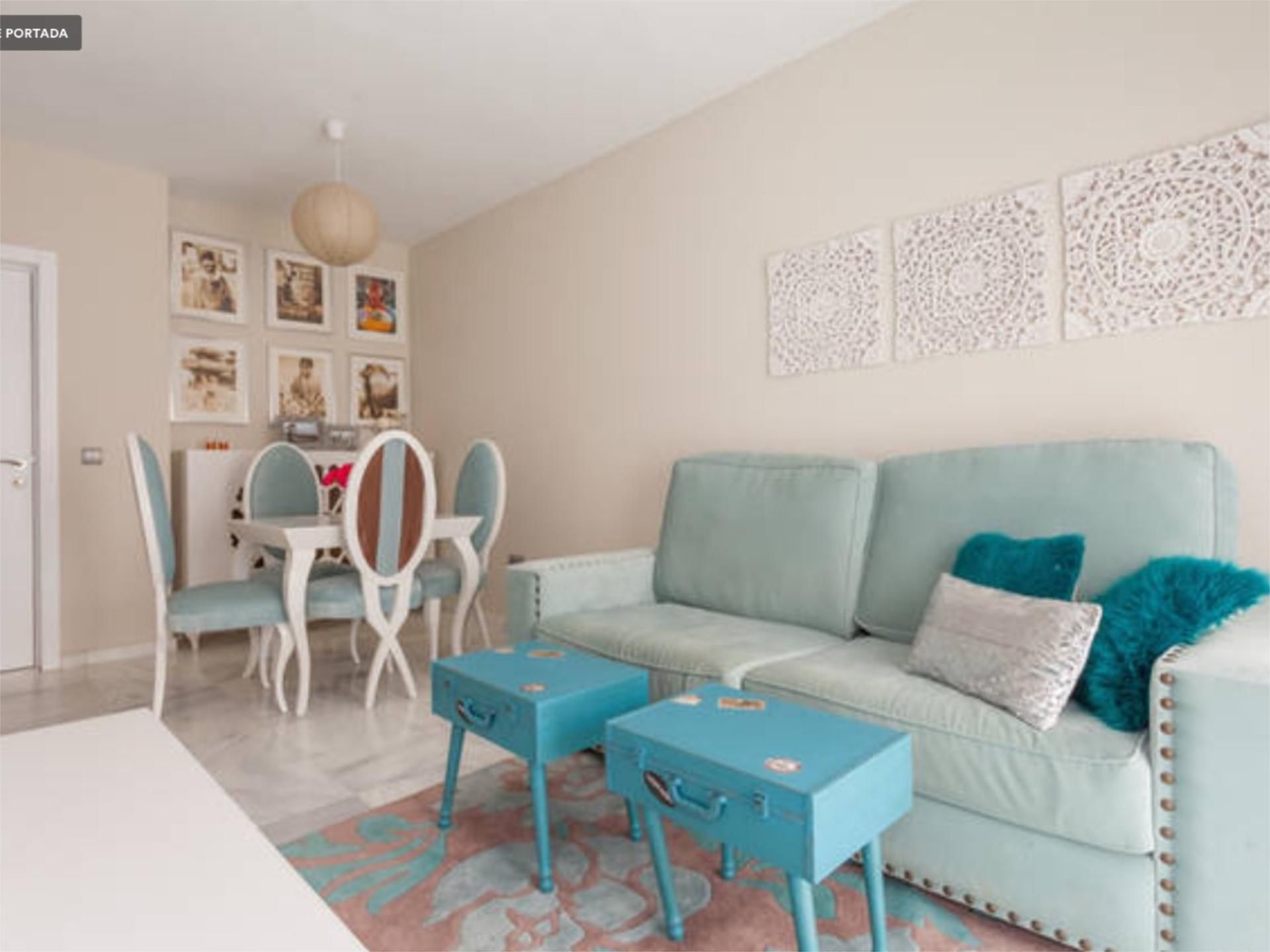 Living room of Apartment to rent in  Cádiz Capital  with Air Conditioner, Heating and Furnished