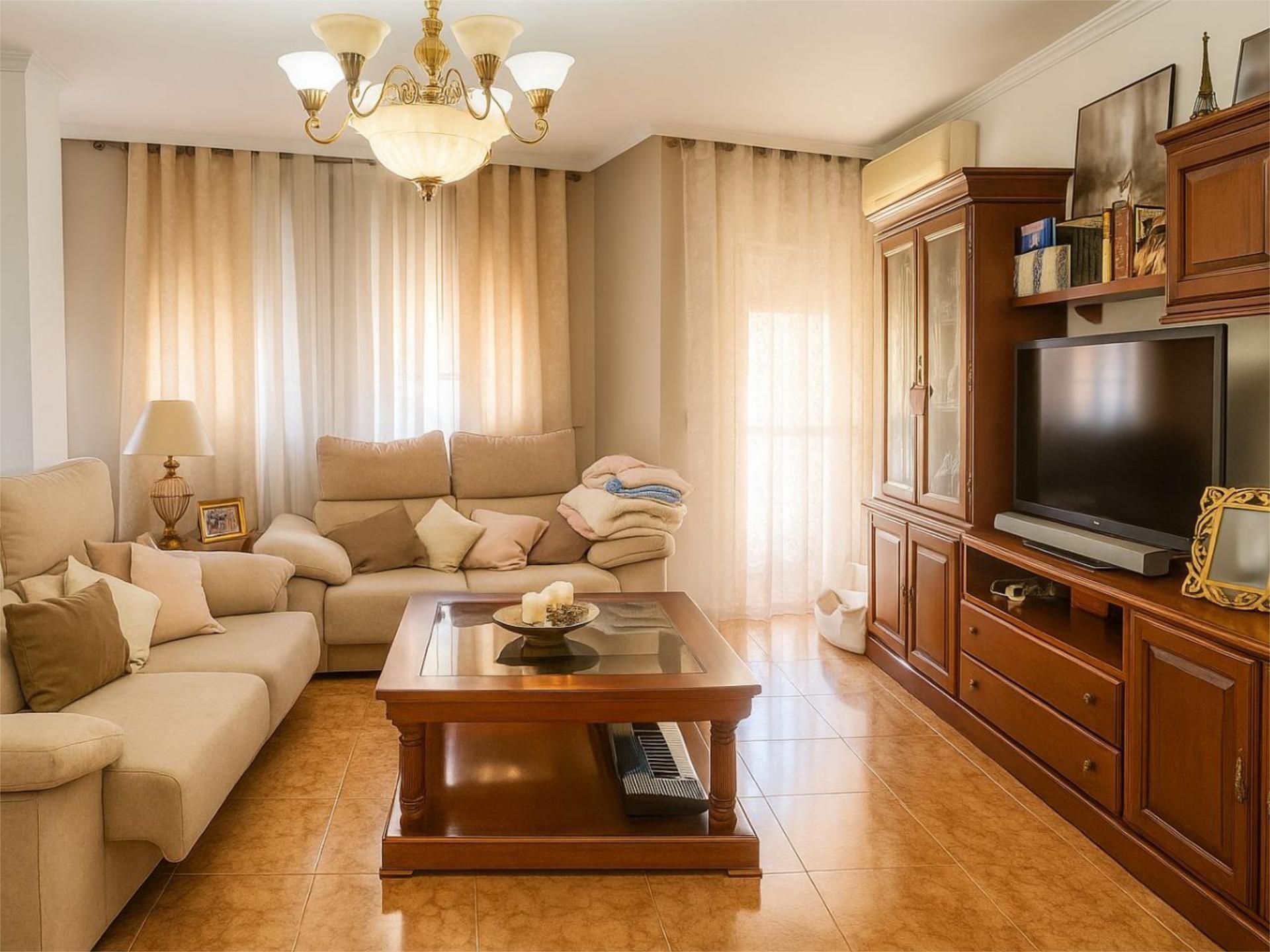 Living room of Flat for sale in Lorca  with Air Conditioner and Balcony