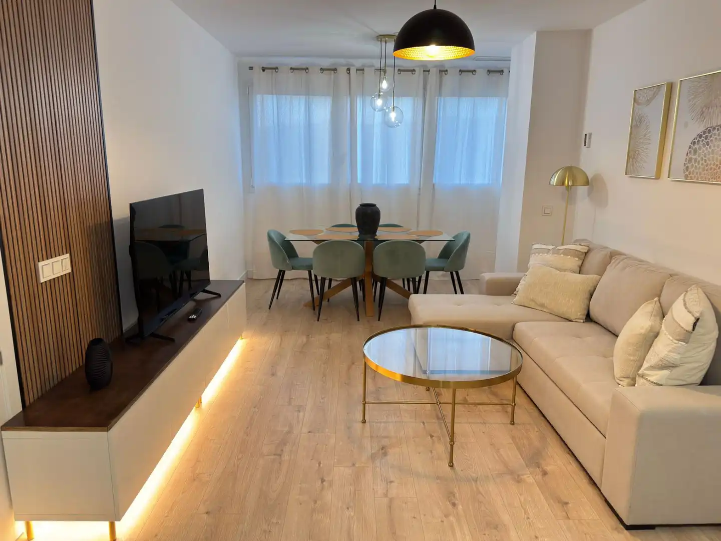Sala de estar de Piso en venta en Málaga con Aire acondicionado, Calefacción y Parquet