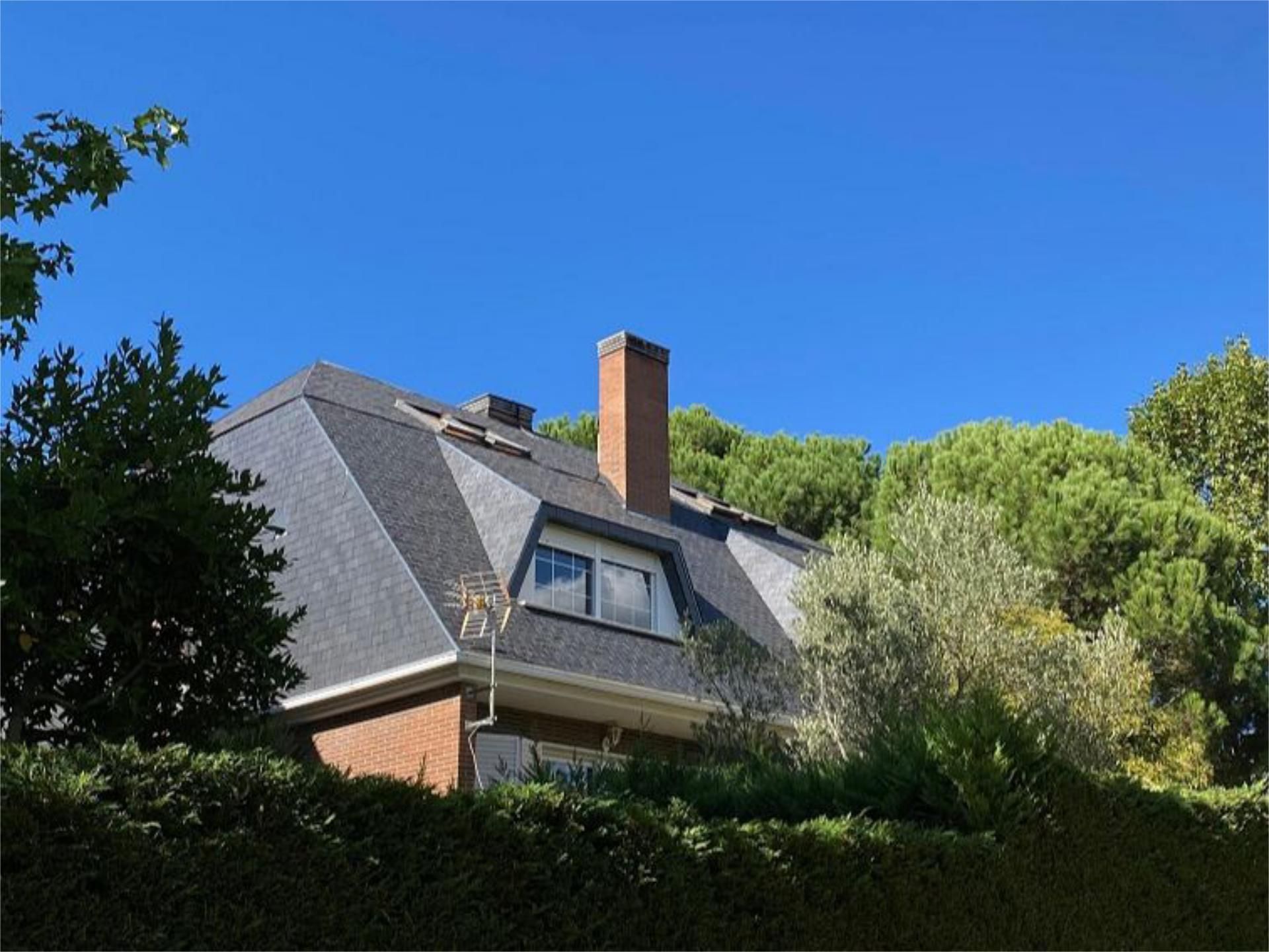 Exterior view of House or chalet for sale in Collado Mediano  with Heating, Private garden and Swimming Pool
