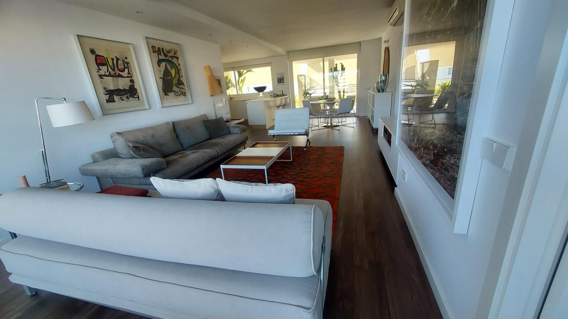 Sala d'estar de Pis de lloguer en Eivissa amb Aire condicionat, Calefacció i Parquet