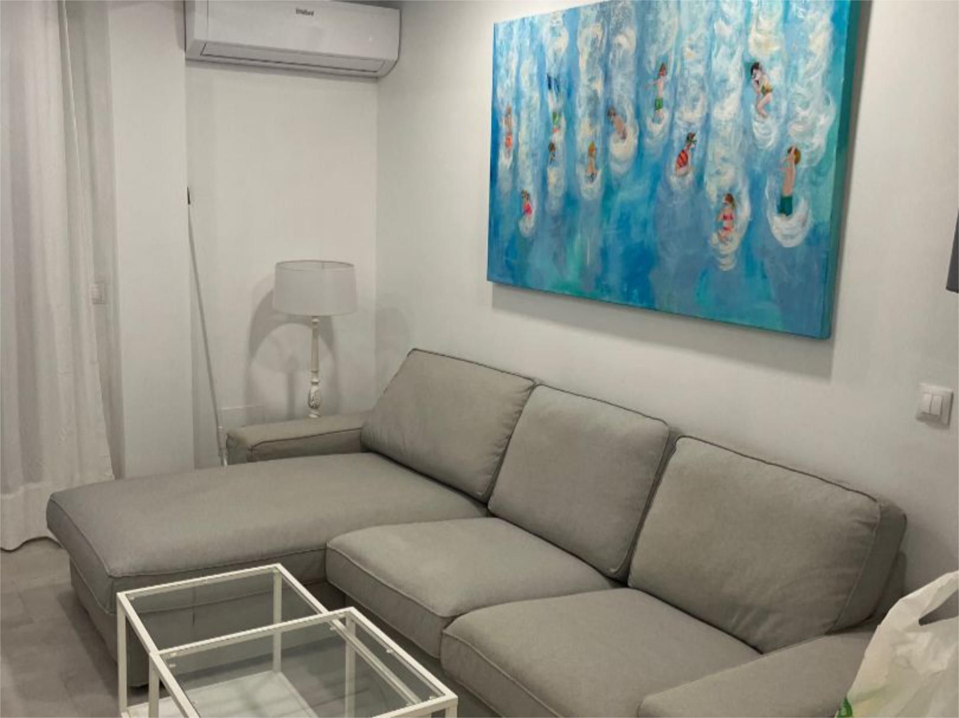 Living room of Flat to rent in Málaga Capital  with Air Conditioner, Terrace and Furnished