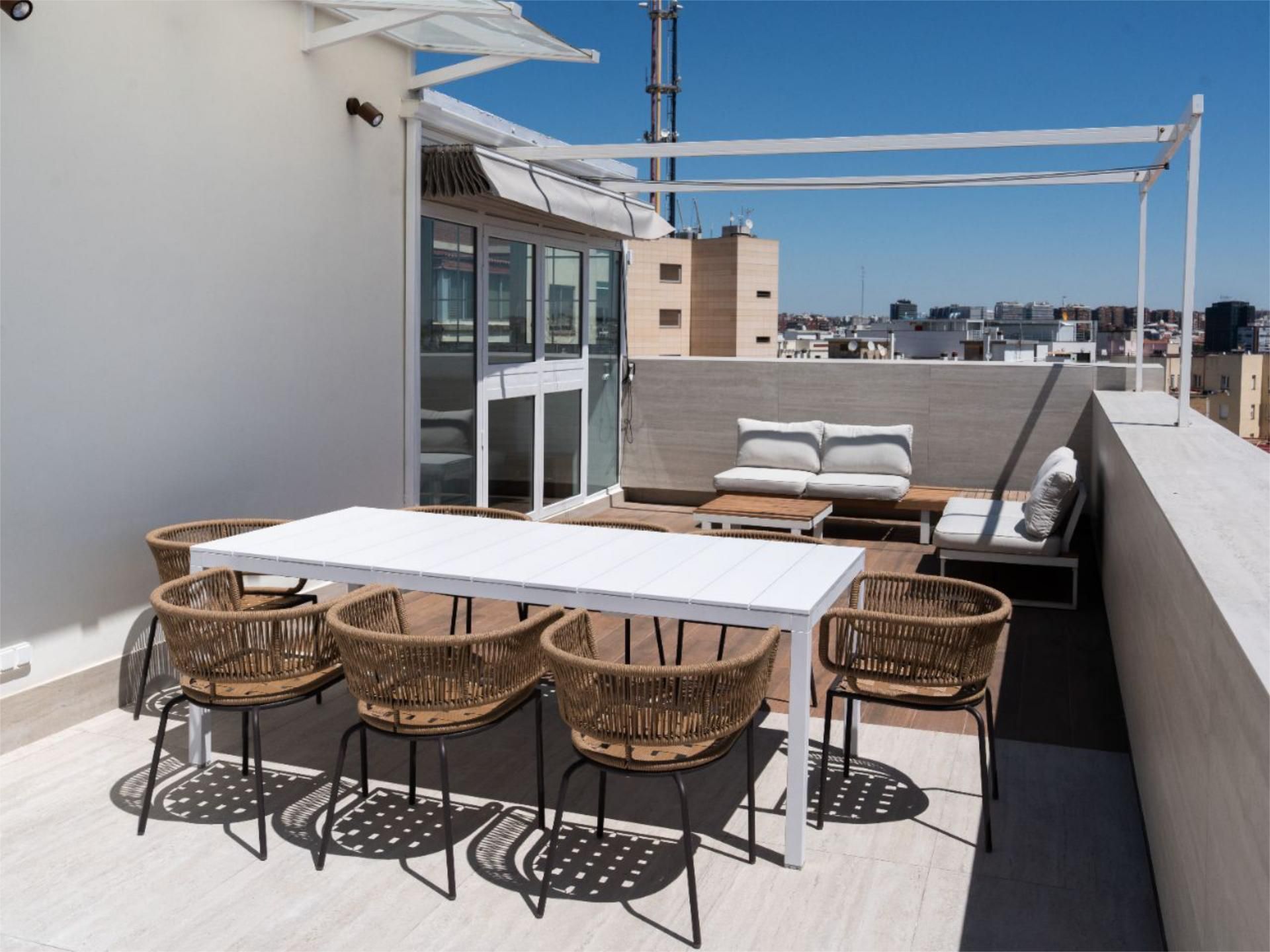 Terrace of Flat to rent in  Madrid Capital  with Air Conditioner, Heating and Terrace