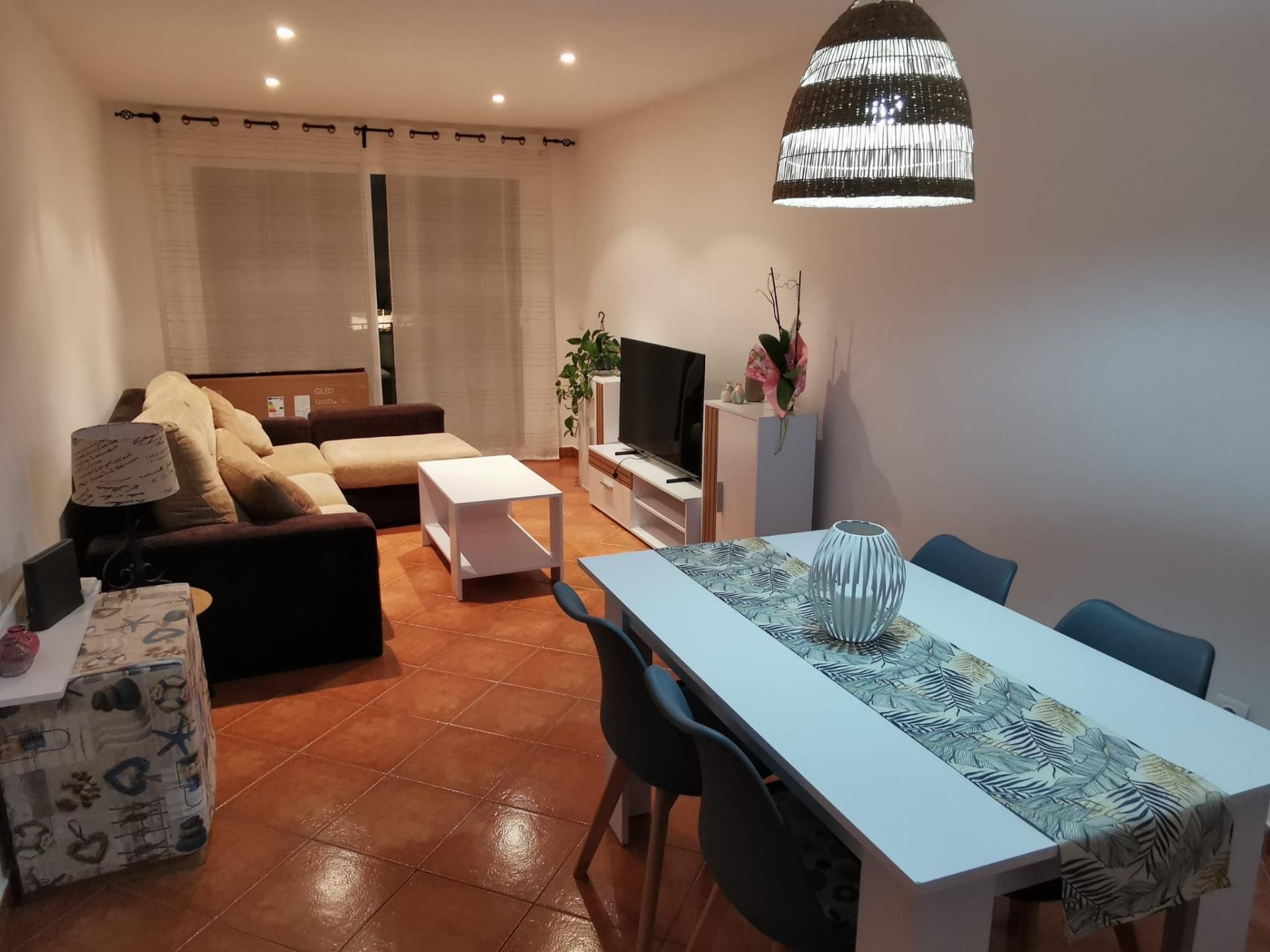 Sala d'estar de Pis en venda en Sant Lluís amb Aire condicionat, Parquet i Terrassa