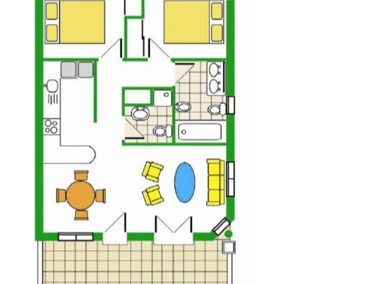Wohnung zum Verkauf in Moraira mit Klimaanlage, Terrasse und Balkon